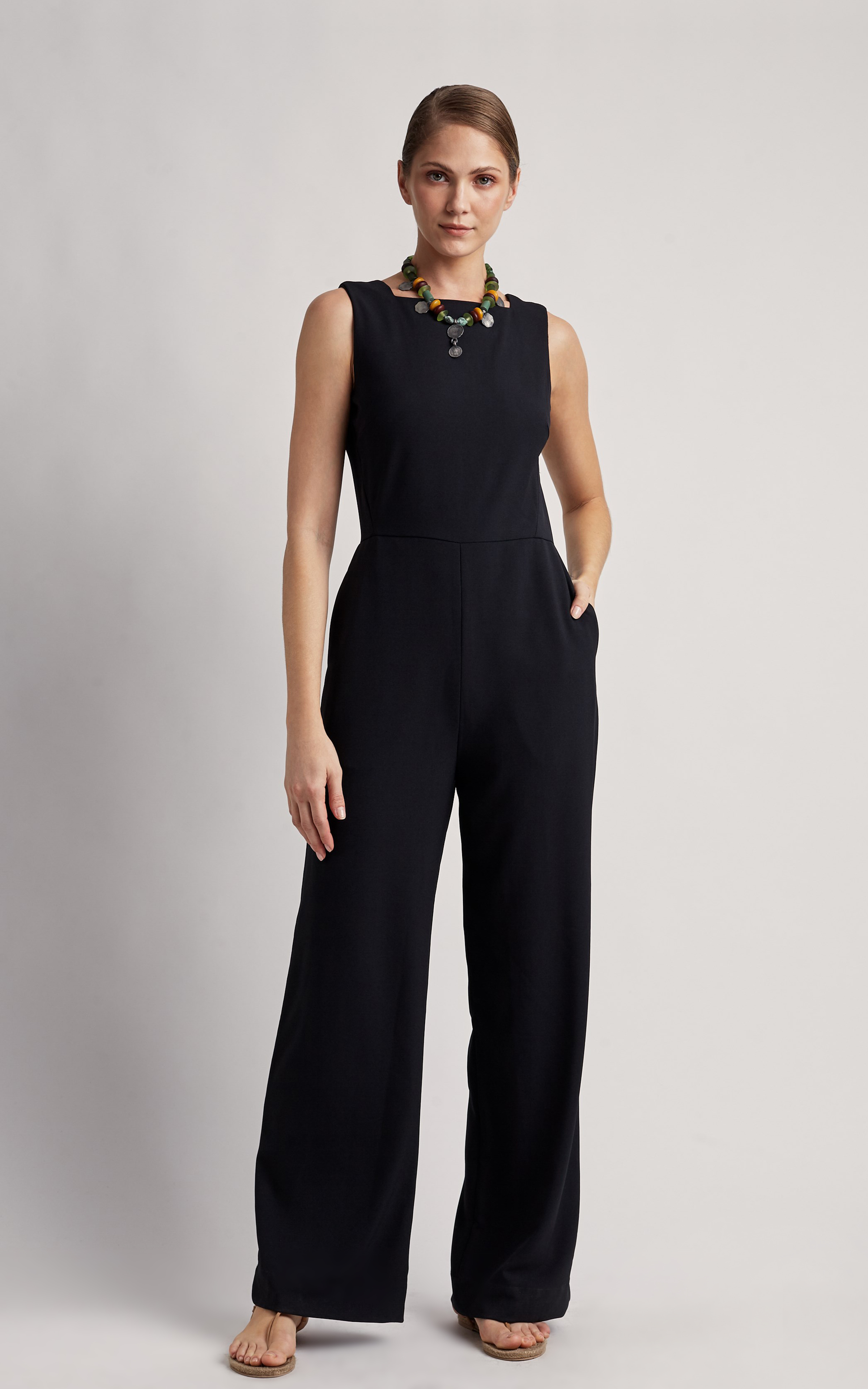 Black Square Neckline Jumpsuit | Lenny Niemeyer Europe