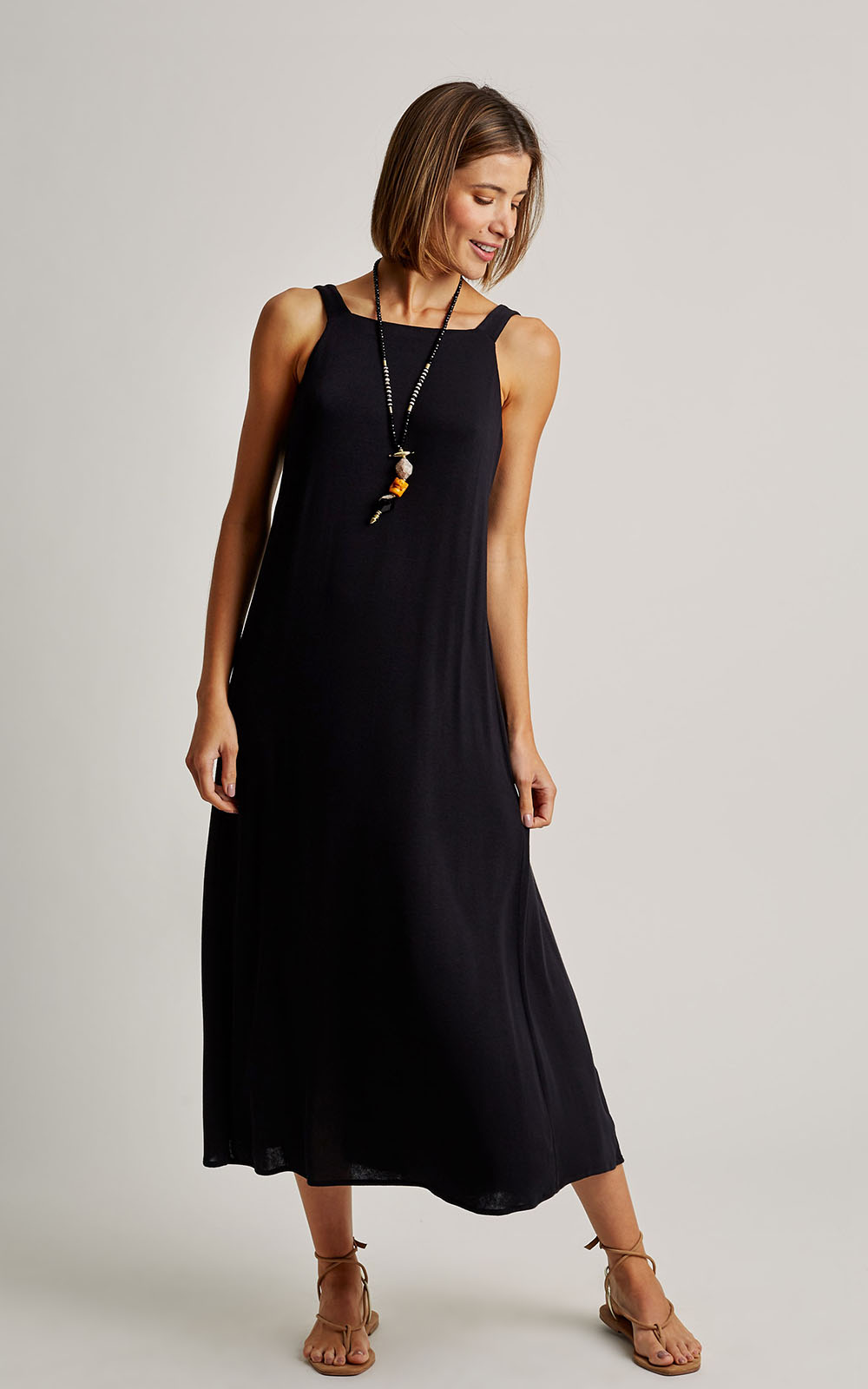 Black Knot Knitting Dress