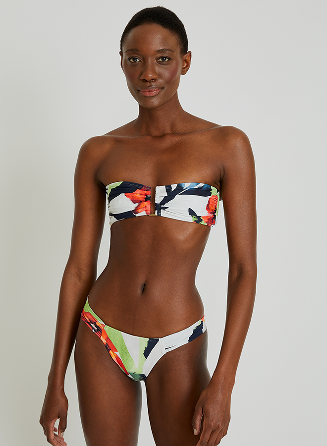 Buzios Drop Bandeau Draped Bikini