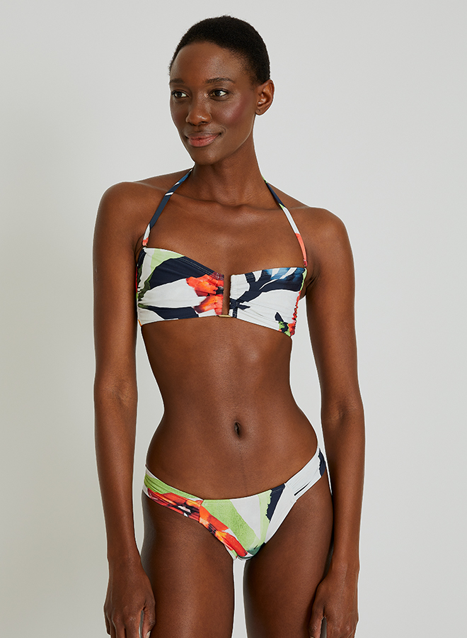 Buzios Drop Bandeau Draped Bikini