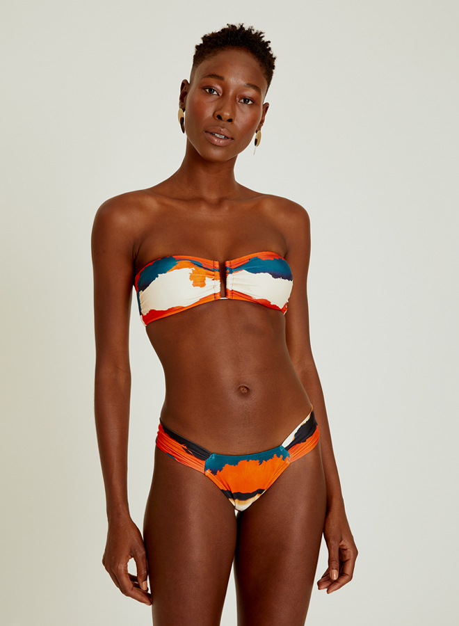 Horizon Drop Bandeau Draped Bikini