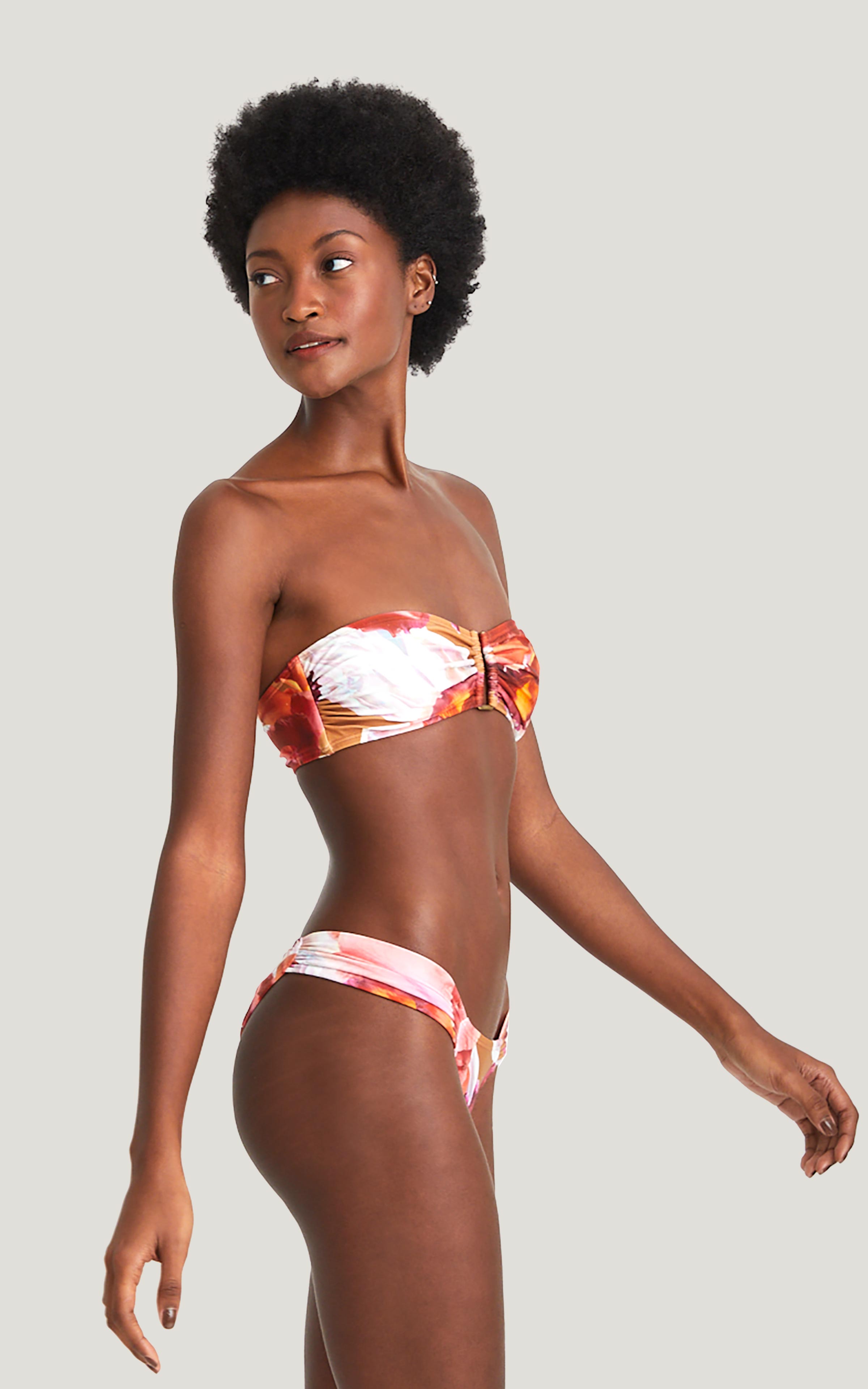 Cattleya Drop Bandeau Draped Bikini