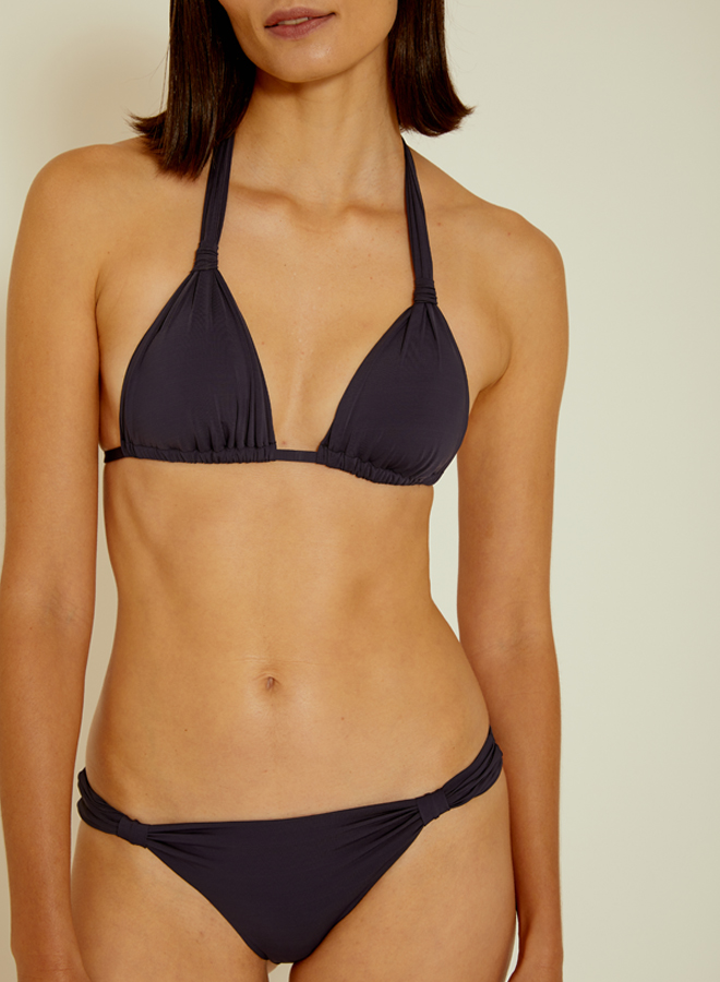 Indigo Blue Adjustable Padded Halter Bikini