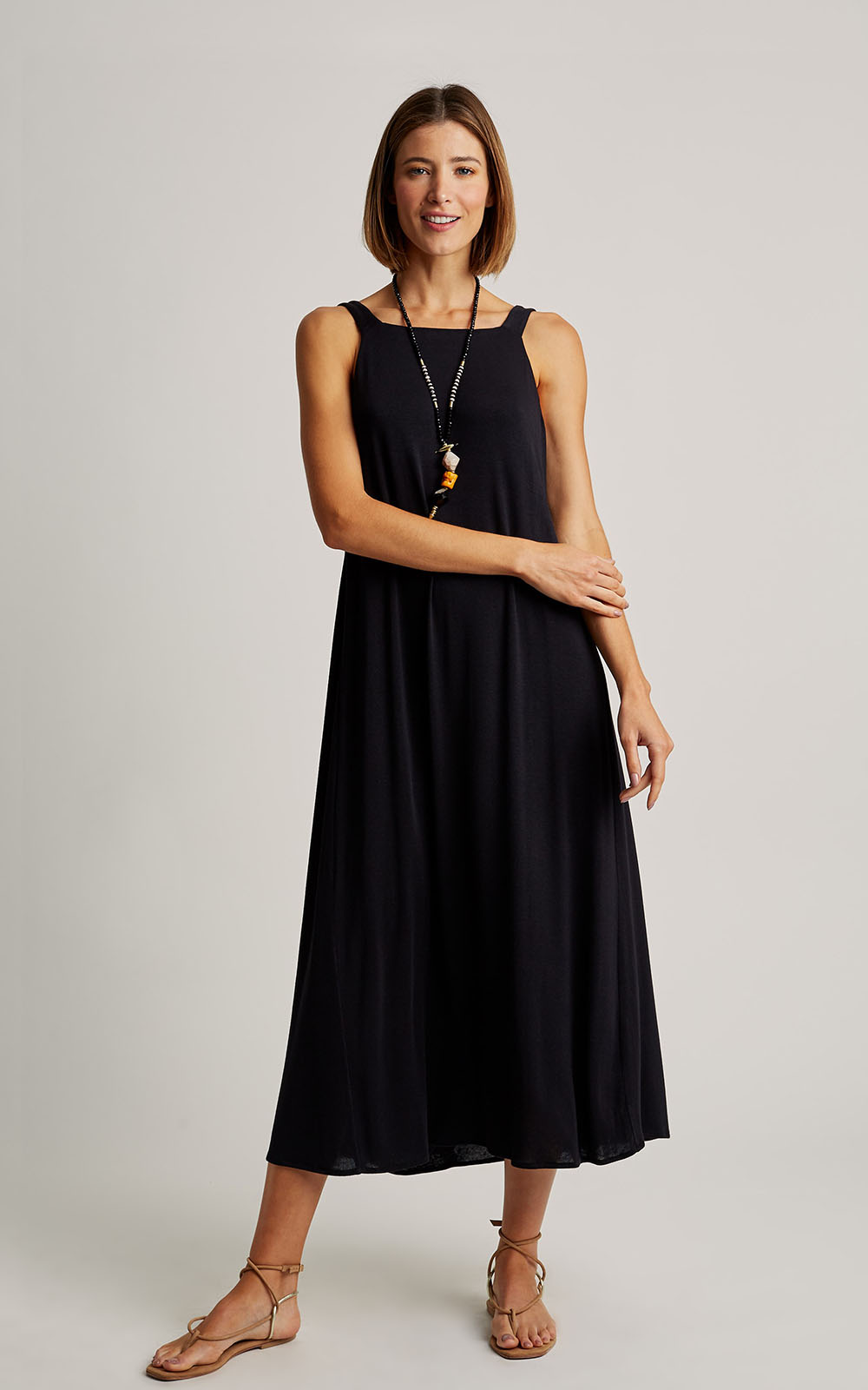 Black Knot Knitting Dress