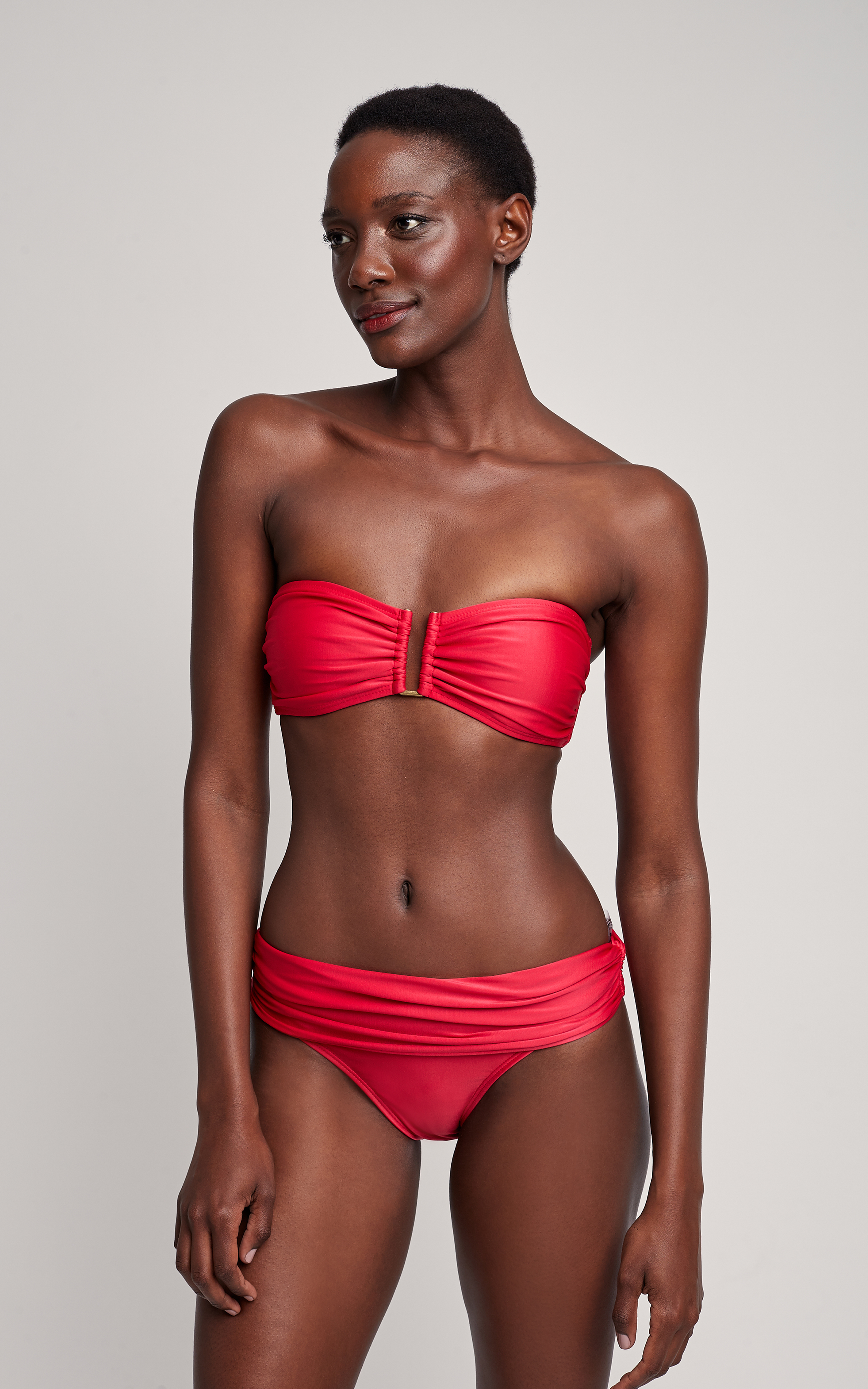 Delhi Drop Bandeau Hw Ruched Bikini