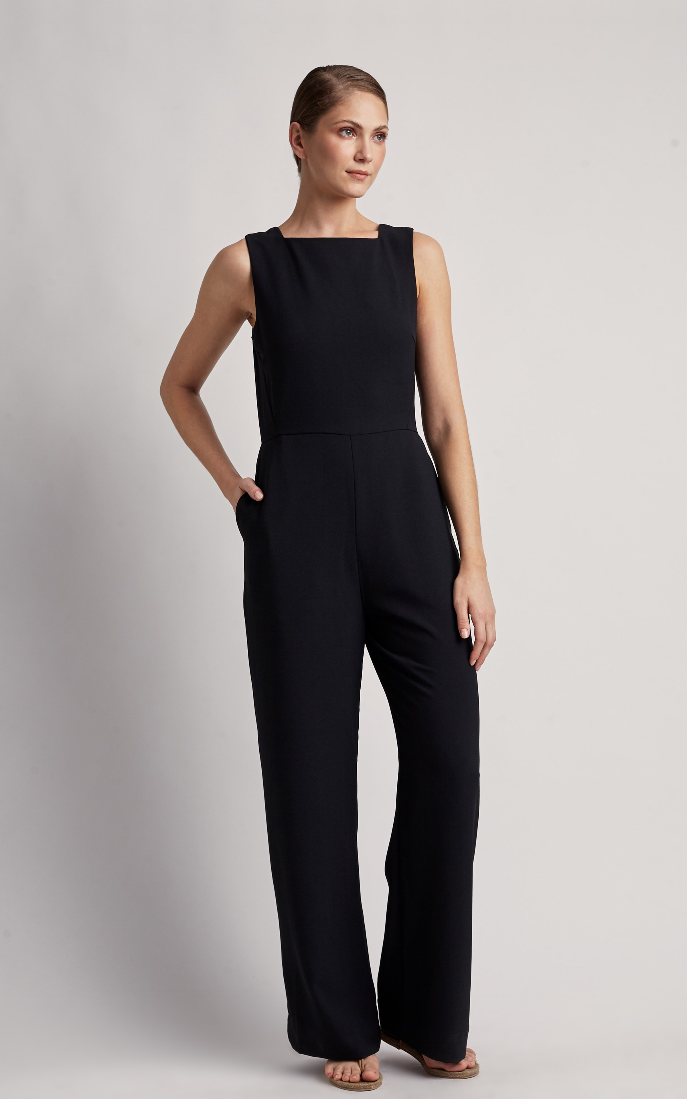 Black Square Neckline Jumpsuit | Lenny Niemeyer Europe