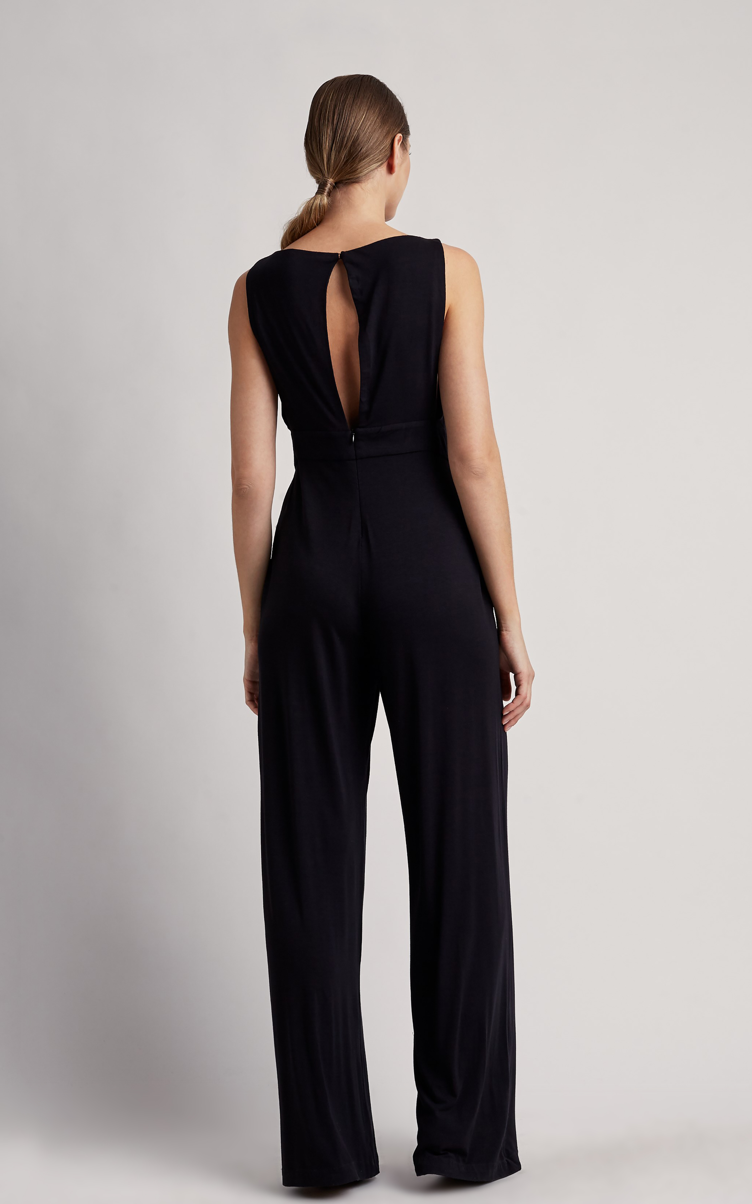 Black Mesh Jumpsuit