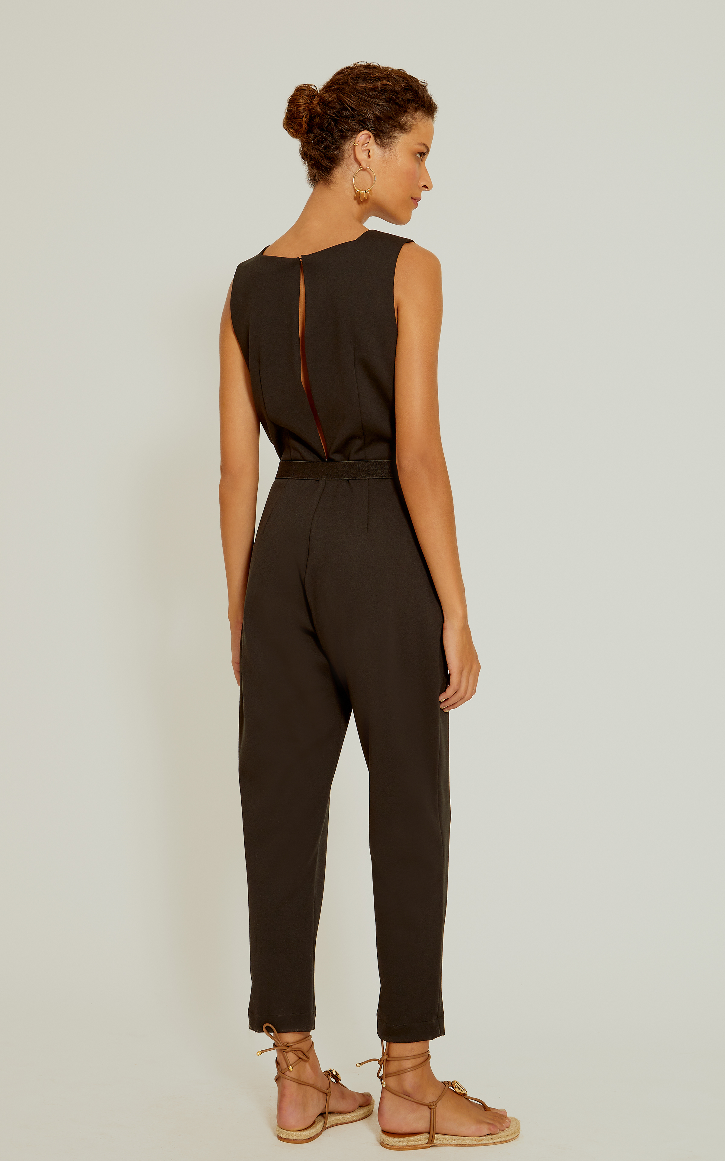 Black Belted Jumpsuit