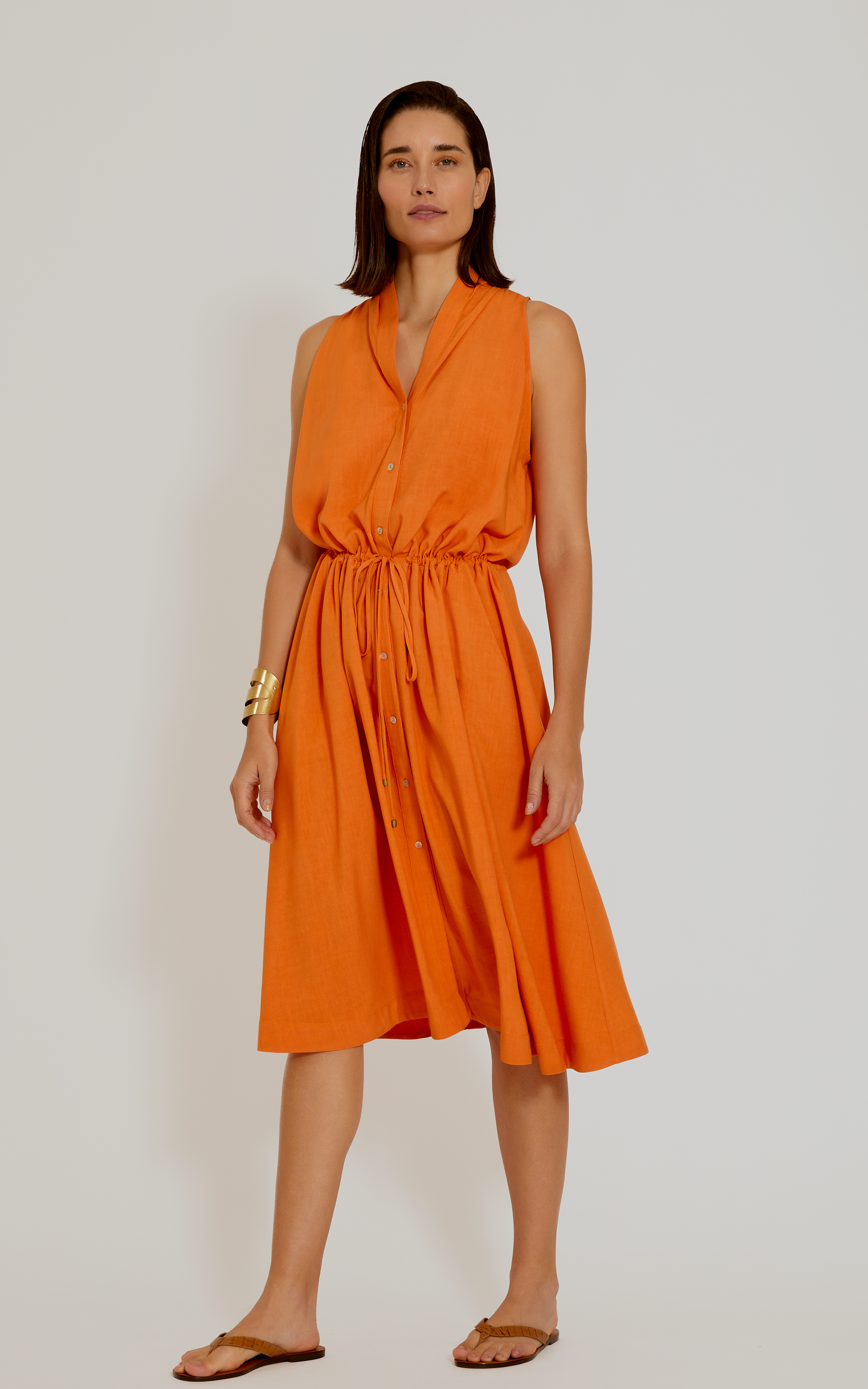 Terre Lowcut Neckline Shirt Dress