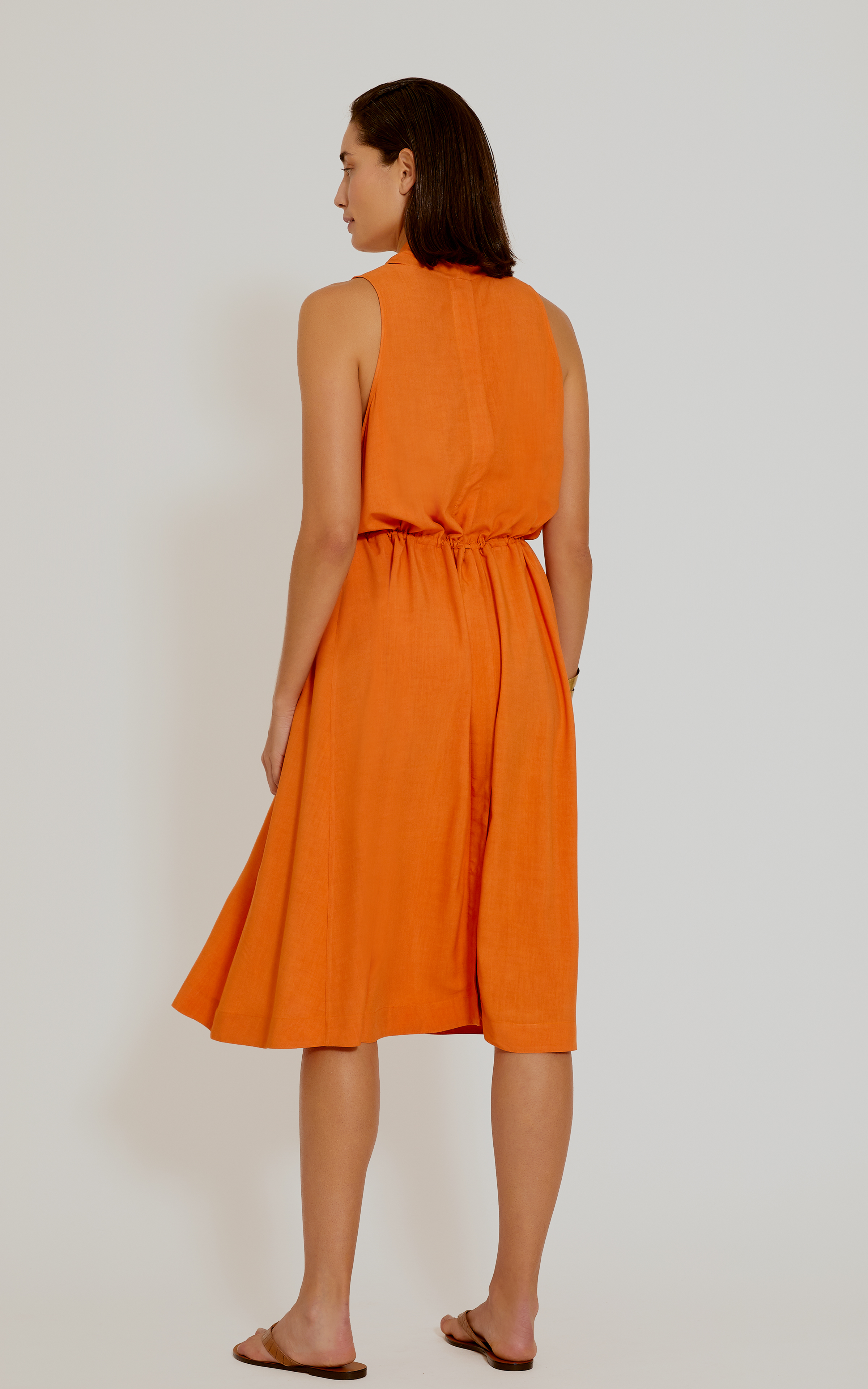 Terre Lowcut Neckline Shirt Dress