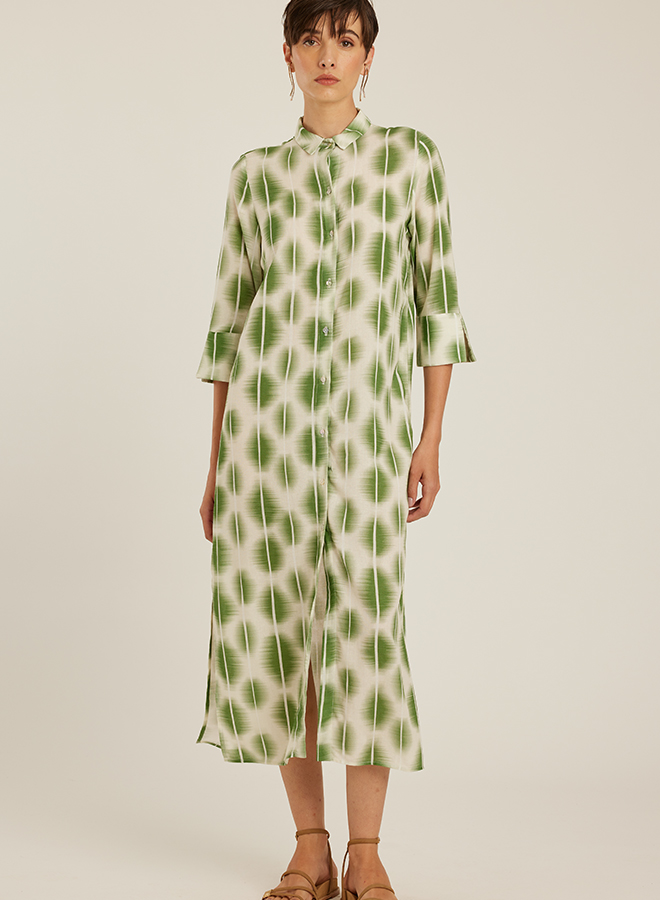 JAKARTA CHEMISIER DRESS WITH SLIT
