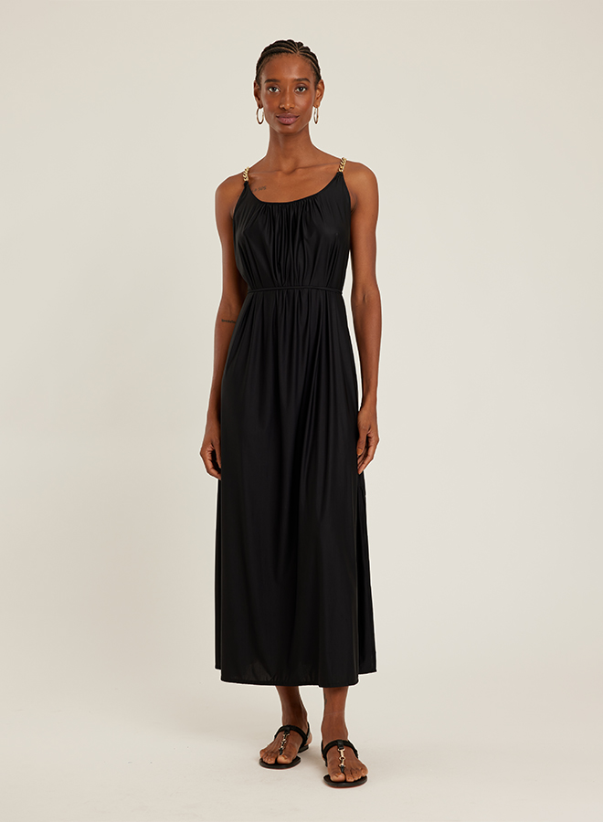 BLACK CHAIN DRESS