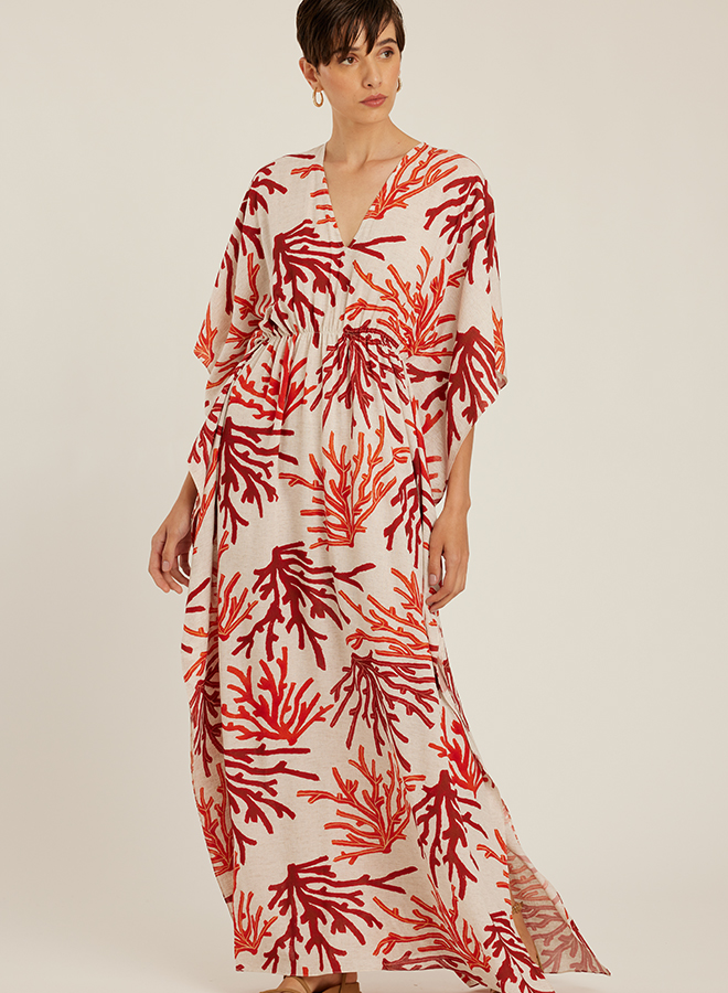 NORONHA CRIMPED KAFTAN