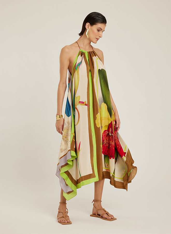 CARRÉS SCARF DRESS