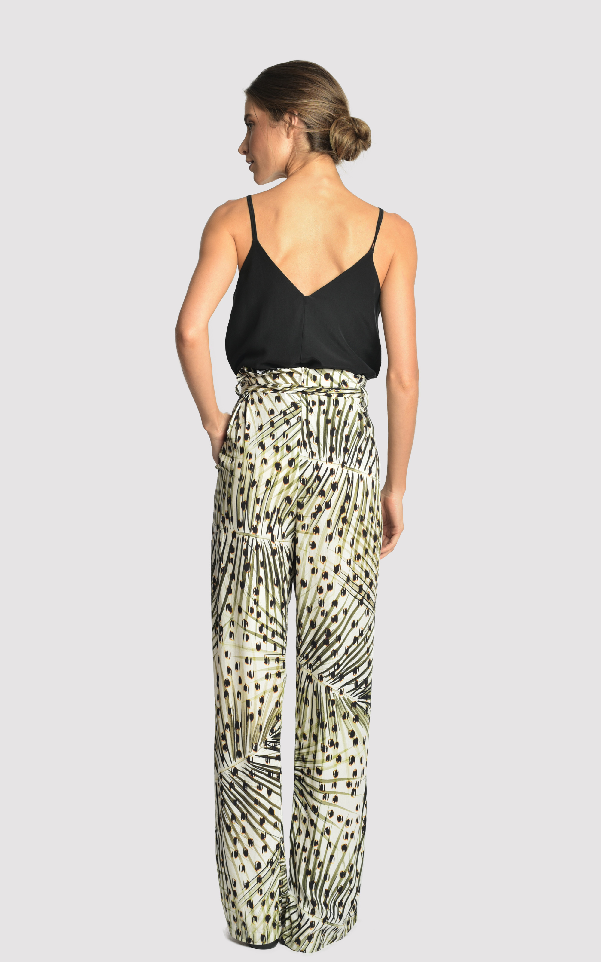 Cheetah Wide Viscose Pants 