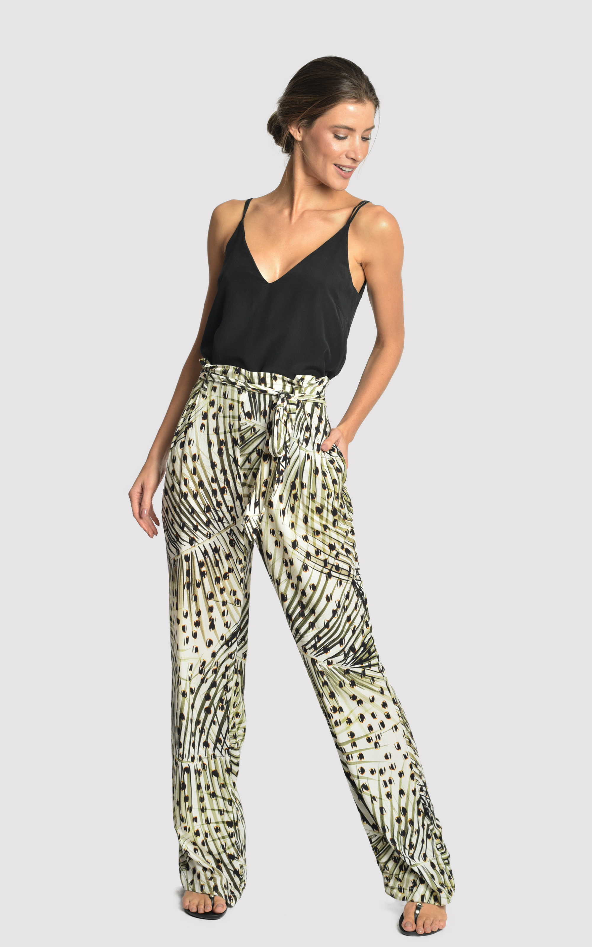 Cheetah Wide Viscose Pants 