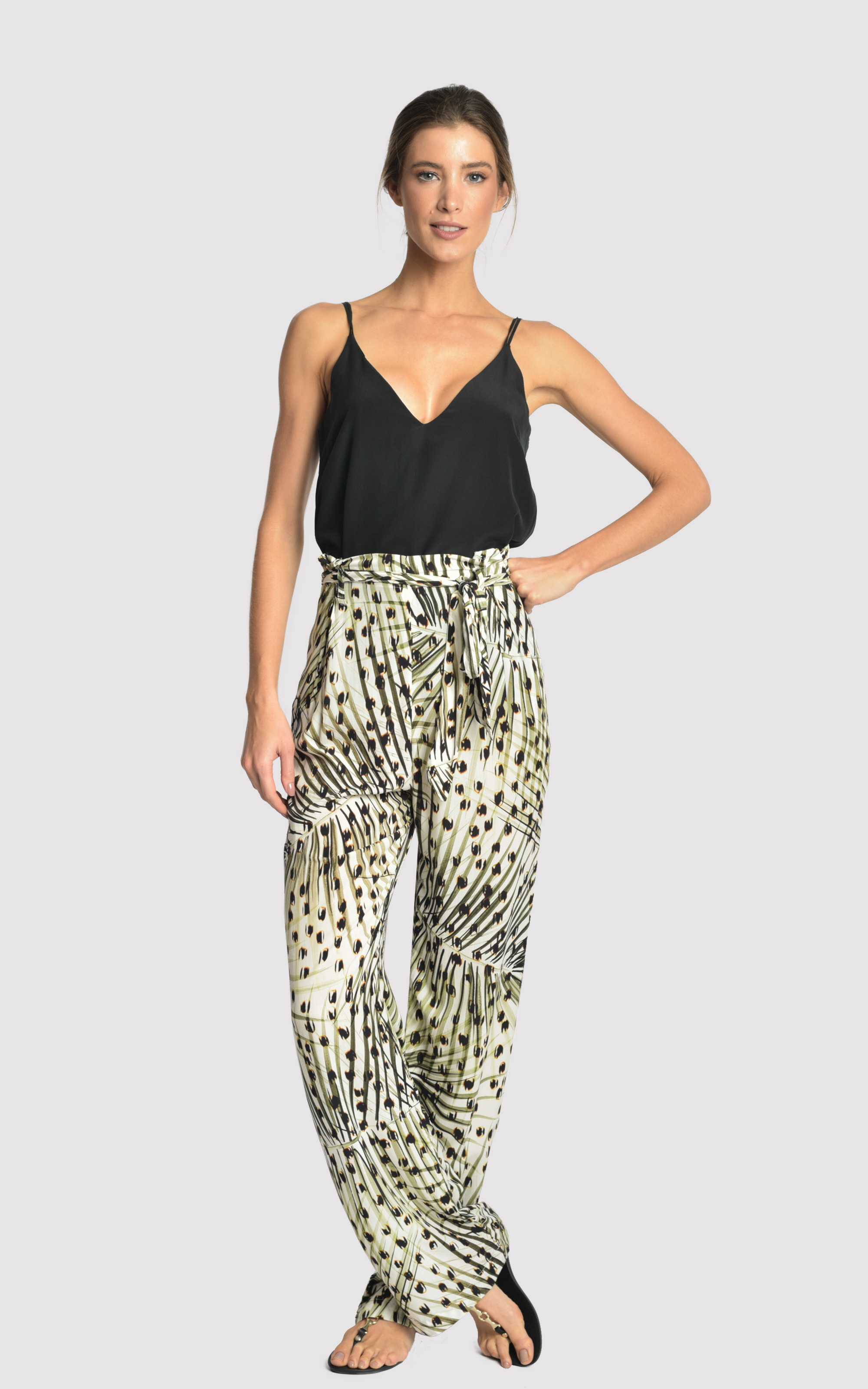 Cheetah Wide Viscose Pants 