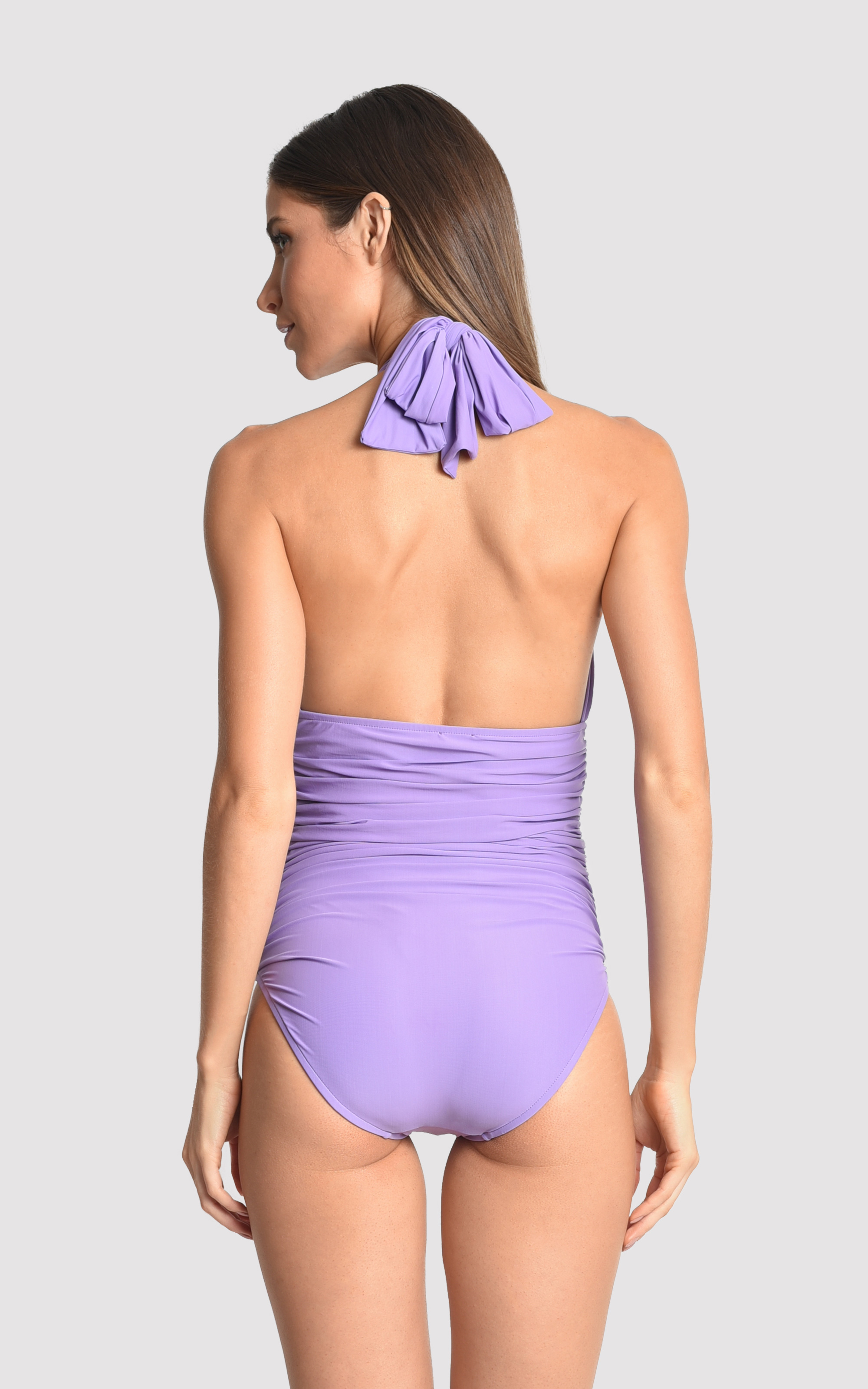 Quartz Adjustable Halter Maillot 