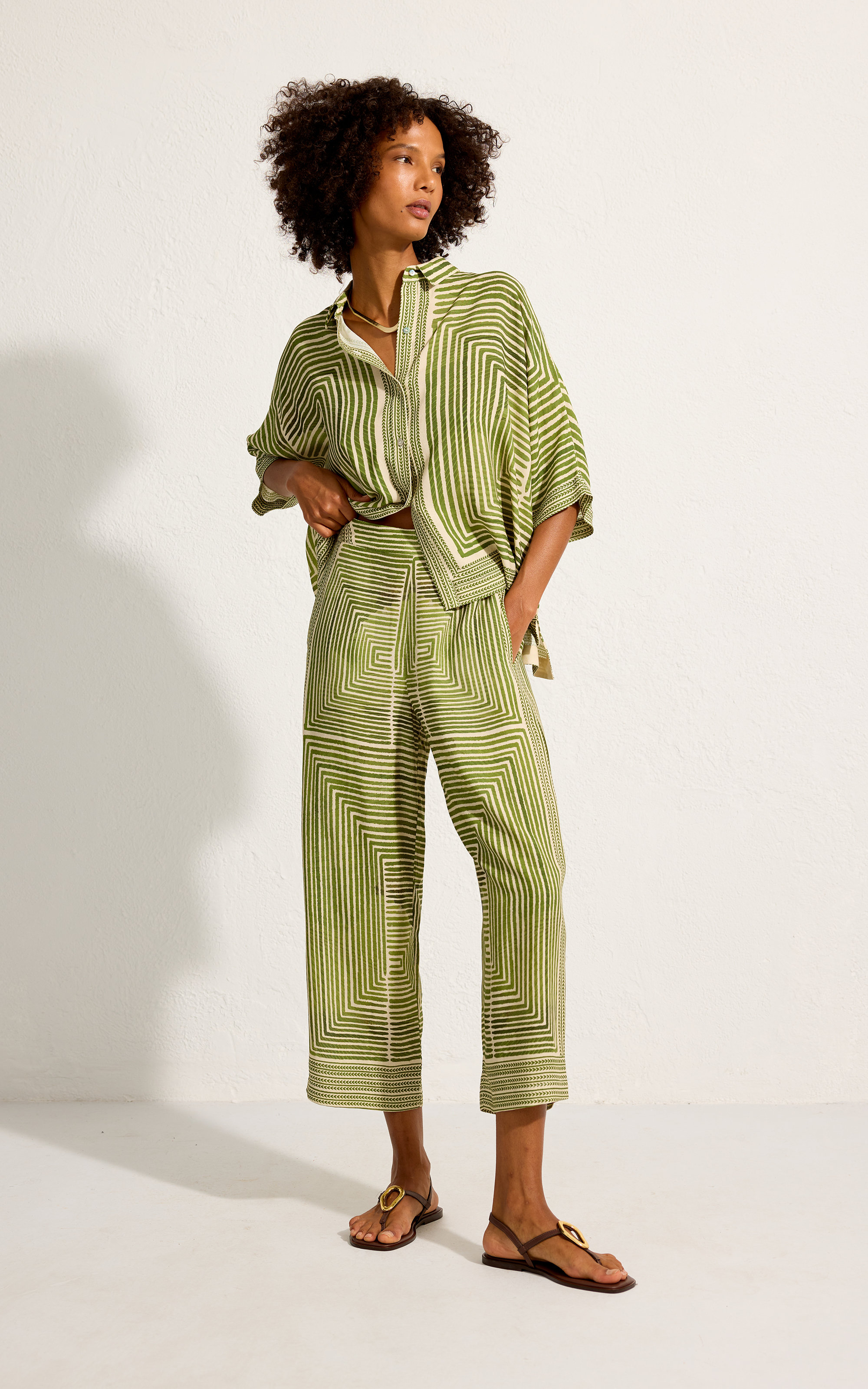 LABYRINTH BACK ELASTIC WAISTBAND PANTS