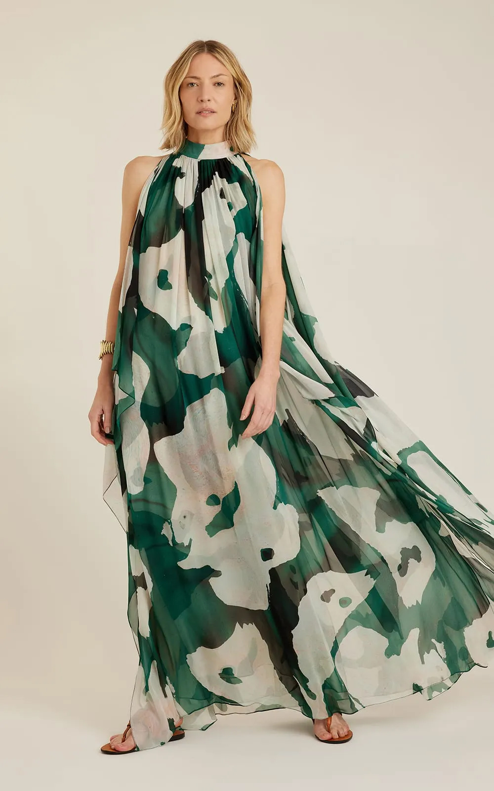 GREEN COAST HIGH NECK DRESS