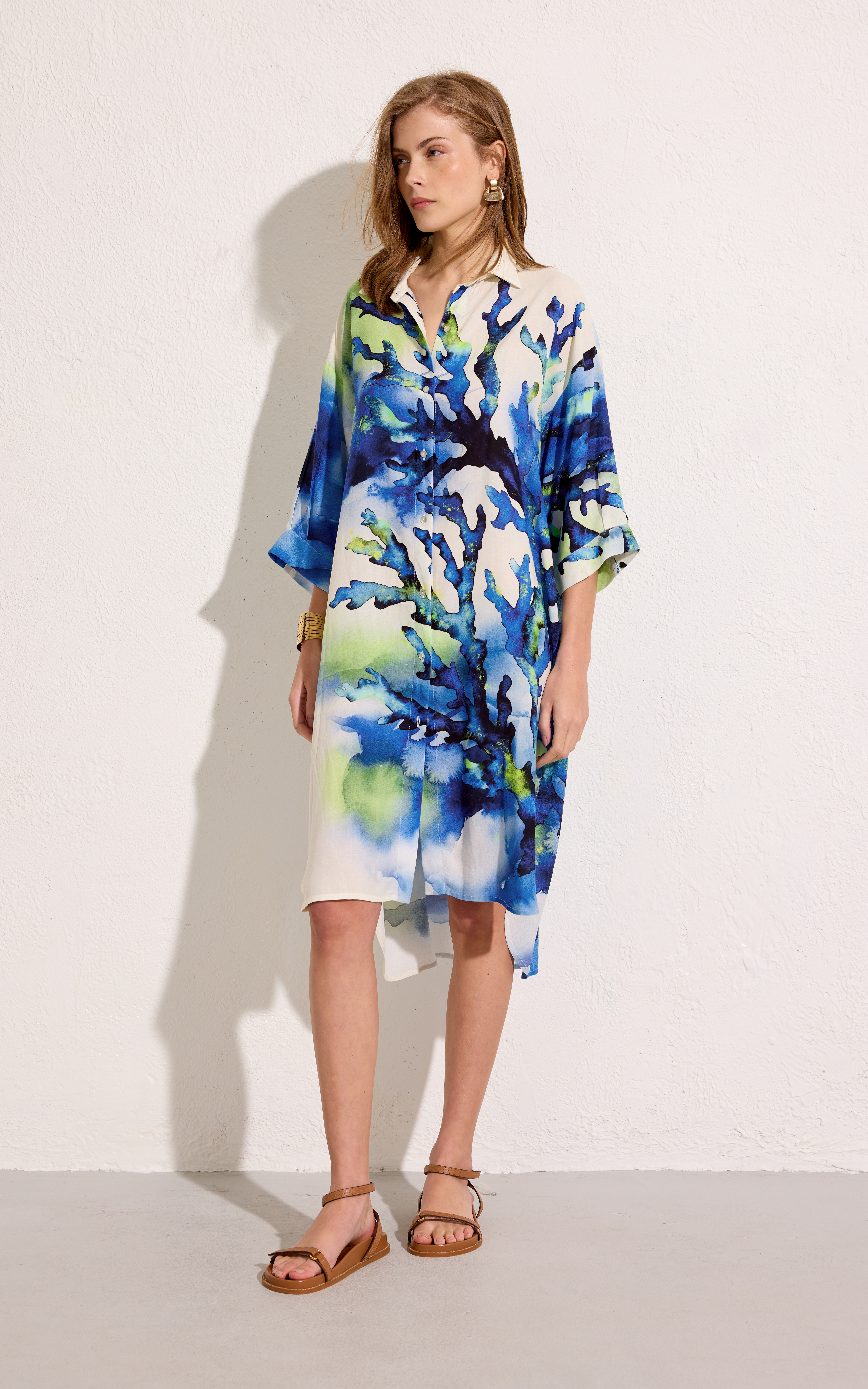 PACIFIC 7/8 SLEEVE CHEMISIER