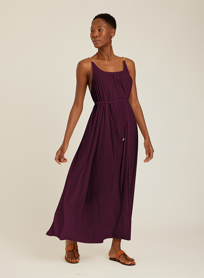 PLUM CHAIN DRESS
