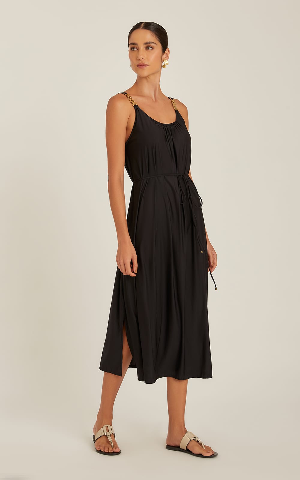 BLACK CHAIN DRESS