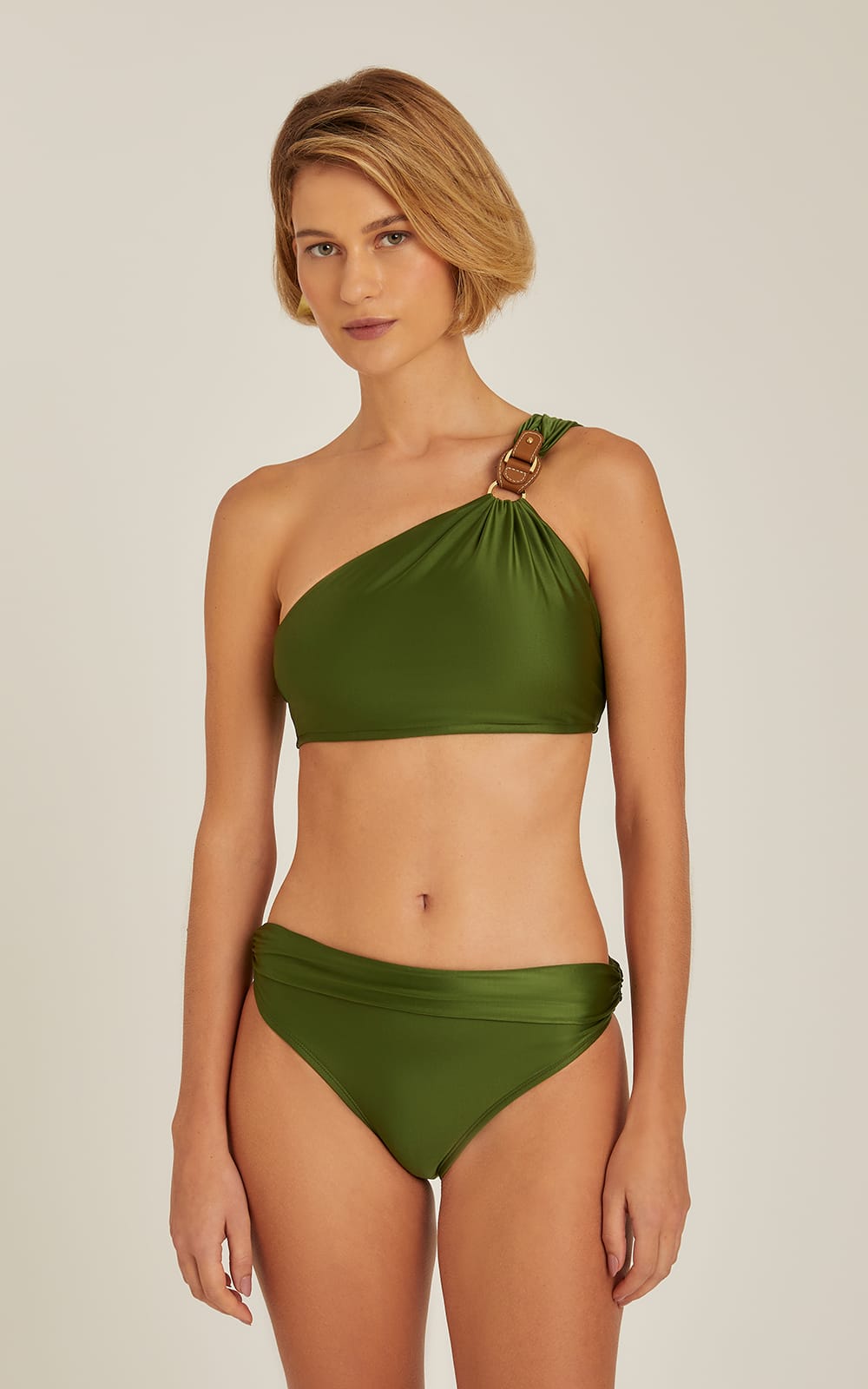 CACTUS ONE SHOULDER DETAIL BIKINI