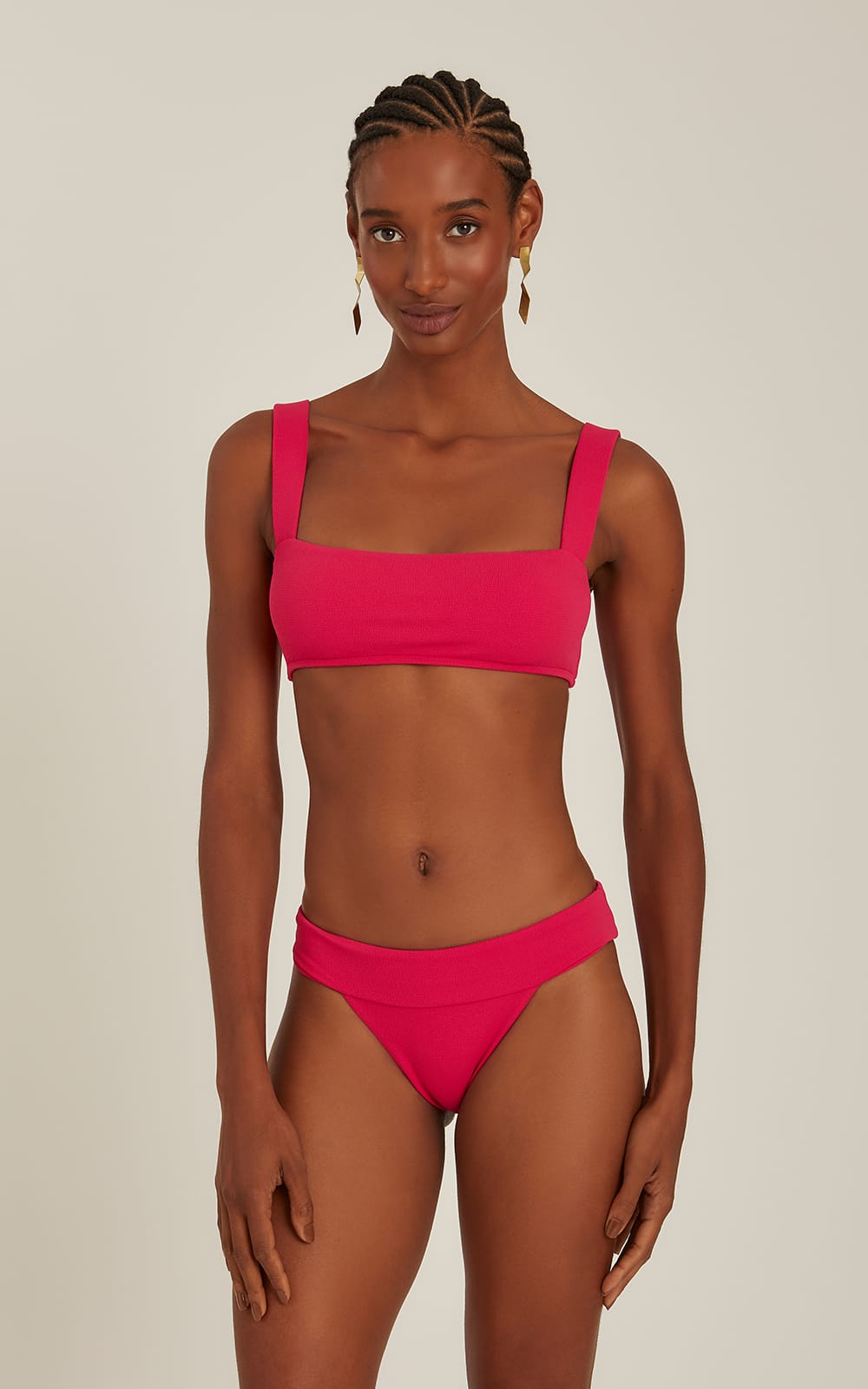 BERRY SQUARE NECK BIKINI