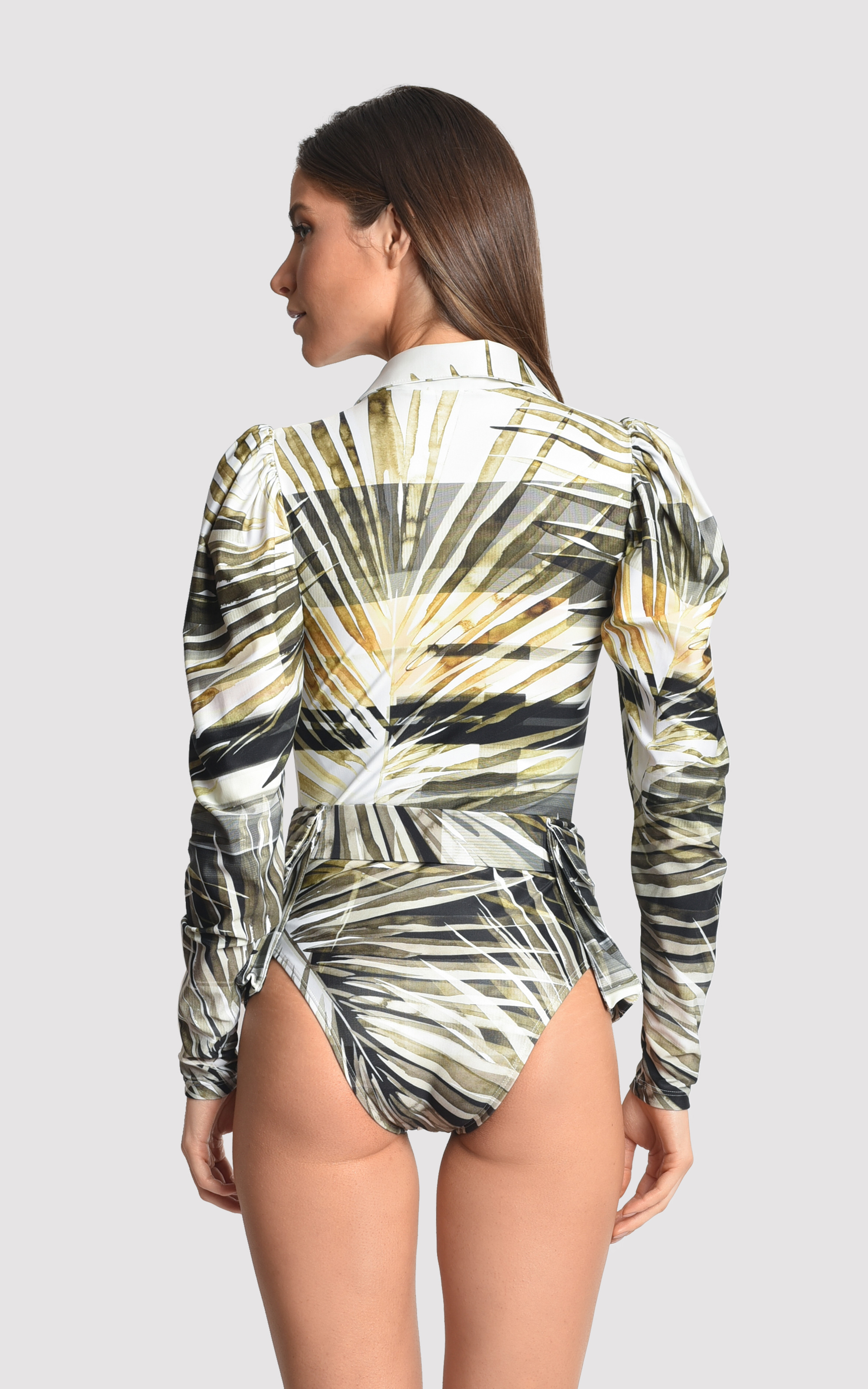 Breeze Utilitarian Long Sleeve Runway Maillot 