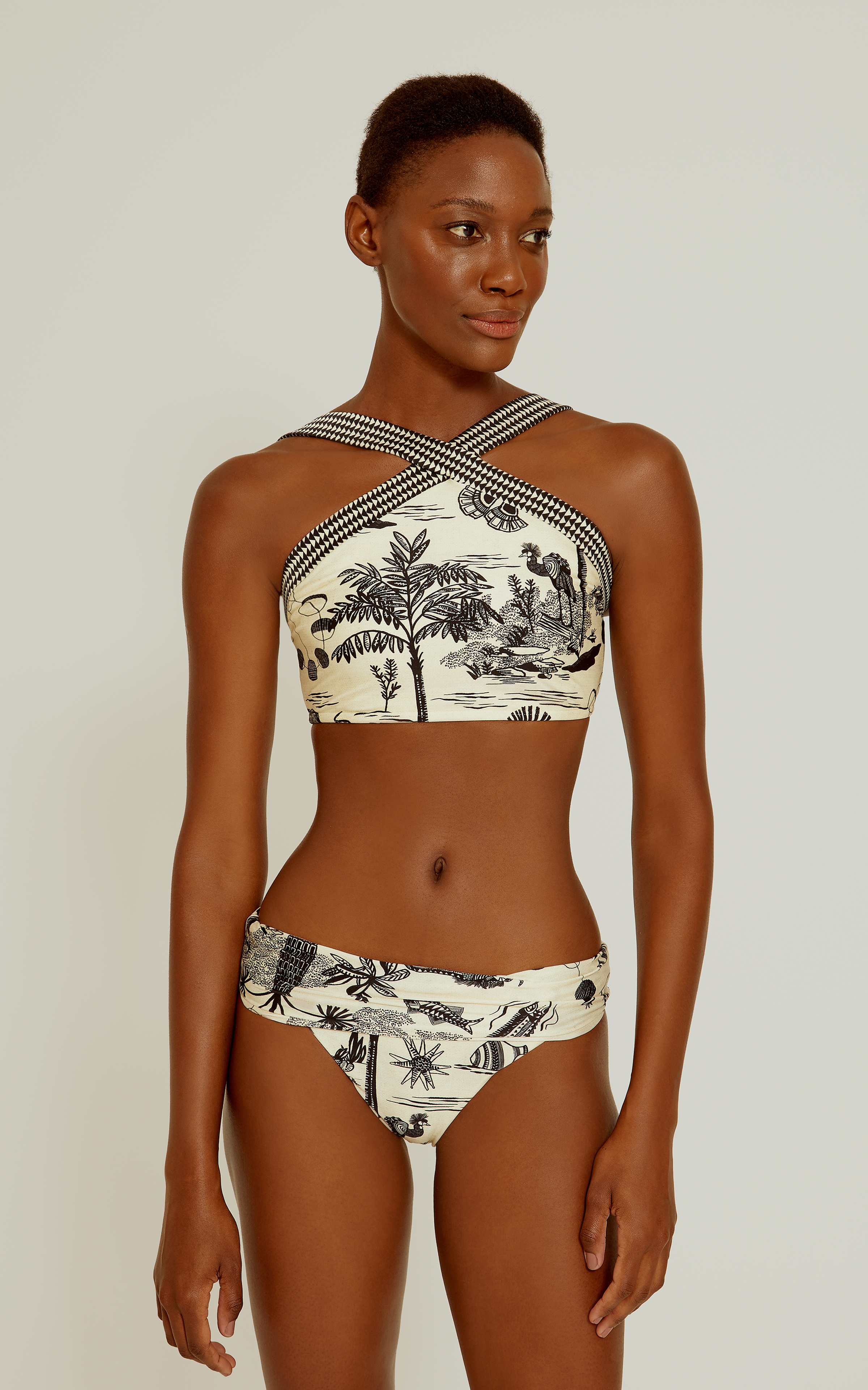 Savannah High Neck Cross Hw Bikini