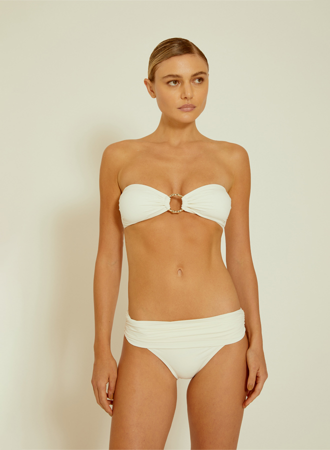 Off White Ring Bandeau Hw Bikini