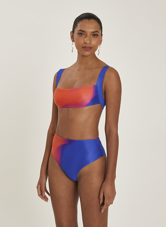 SYNAPSE SQUARE NECK HIGH LEG BIKINI