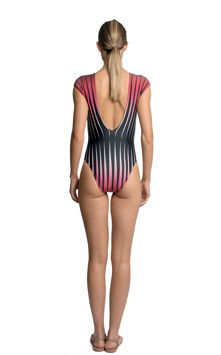 Sunset Deep V Runway Maillot