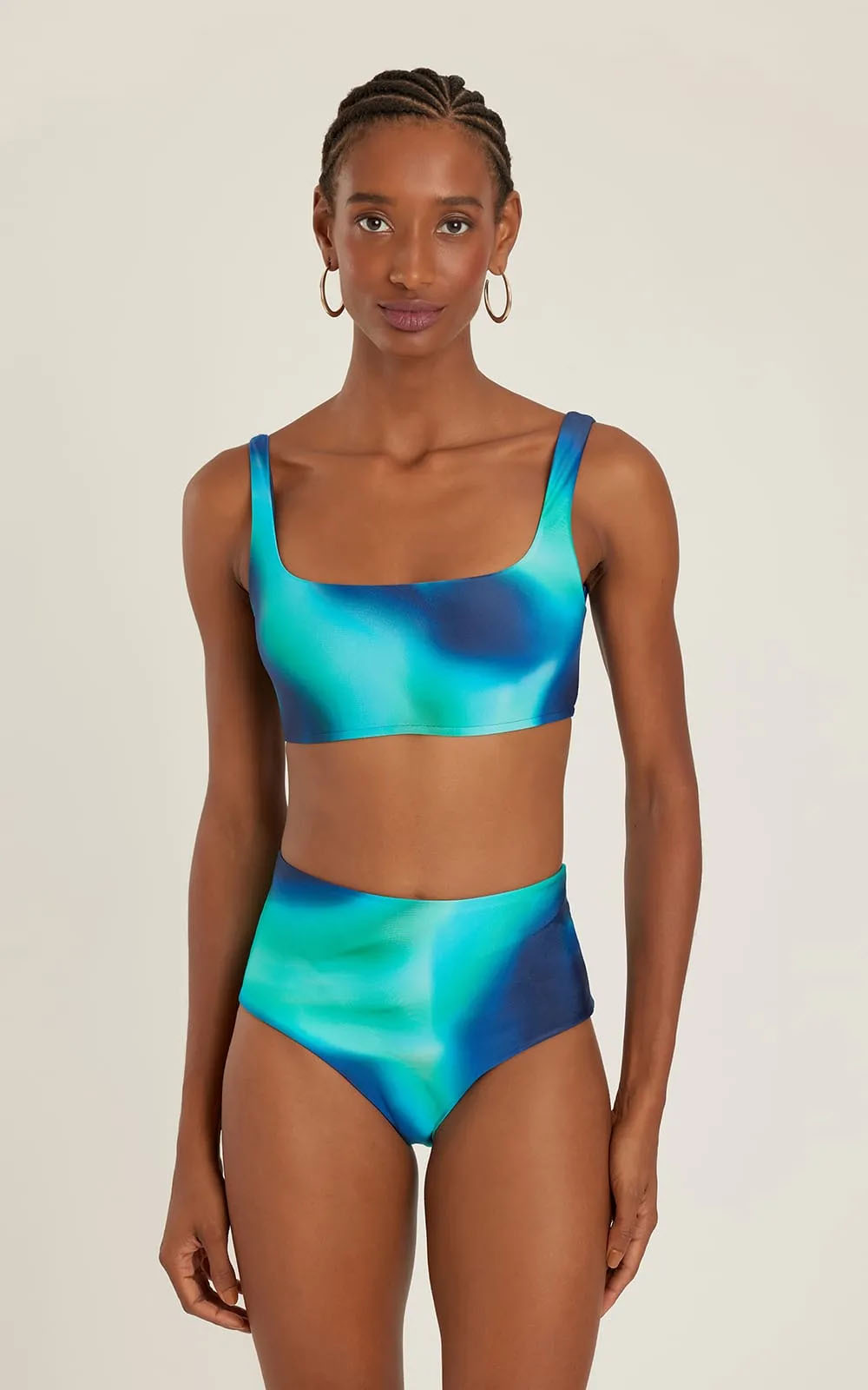 AGATHA SQUARE NECK TANK DOUBLE BIKINI 