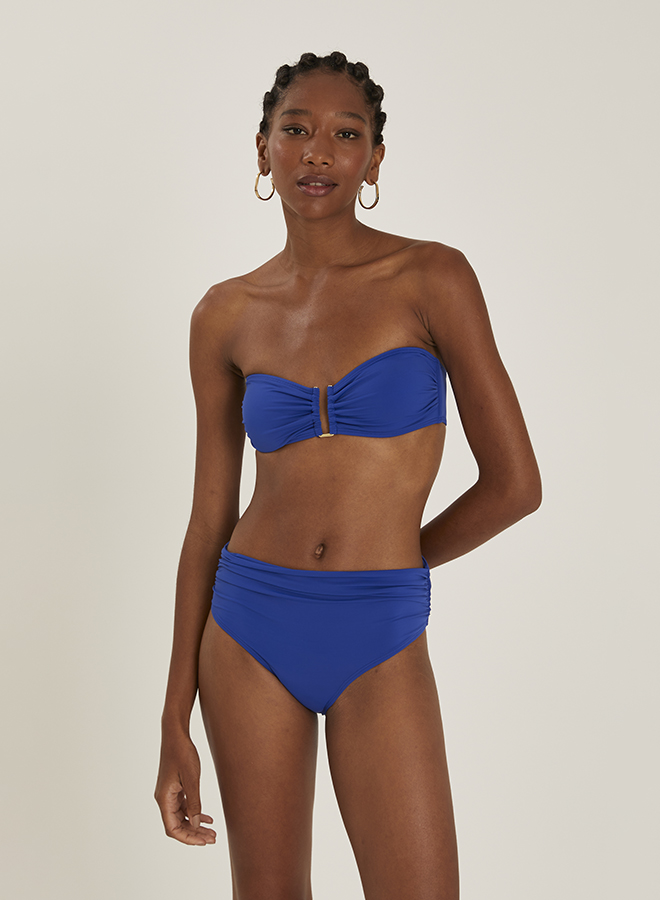 AZURE DROP BANDEAU HW RUCHED BIKINI