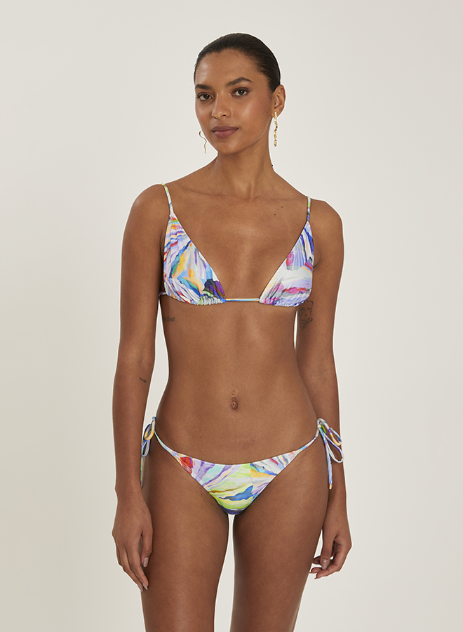 CRYSTAL LONG TRIANGLE STRING BIKINI