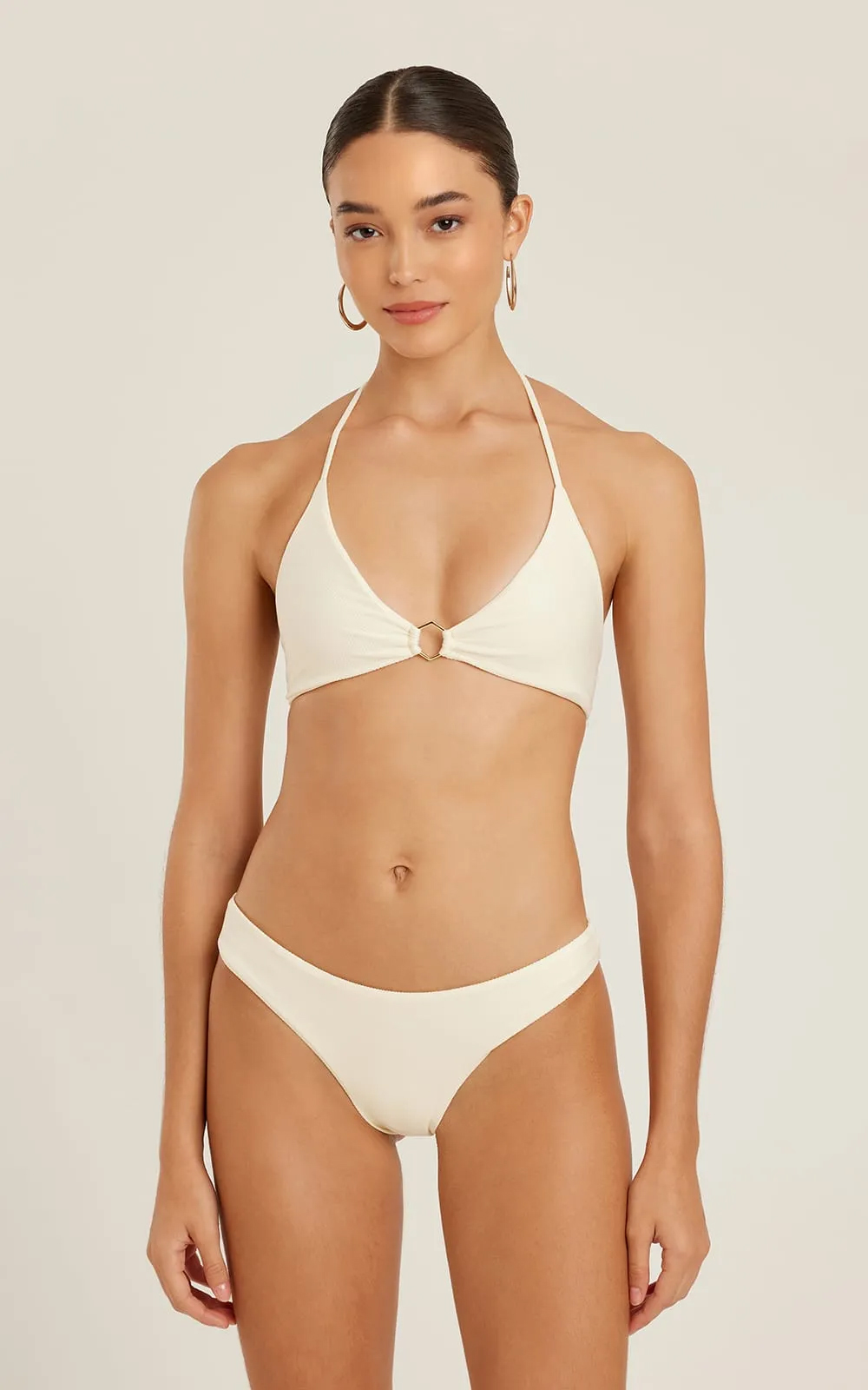 OFF WHITE HONEYCOMB LONG ATHLETIC BIKINI 