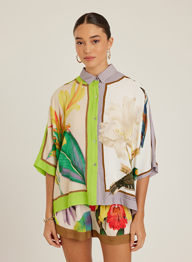 CARRÉS WIDE SHORT SLEEVE SHIRT