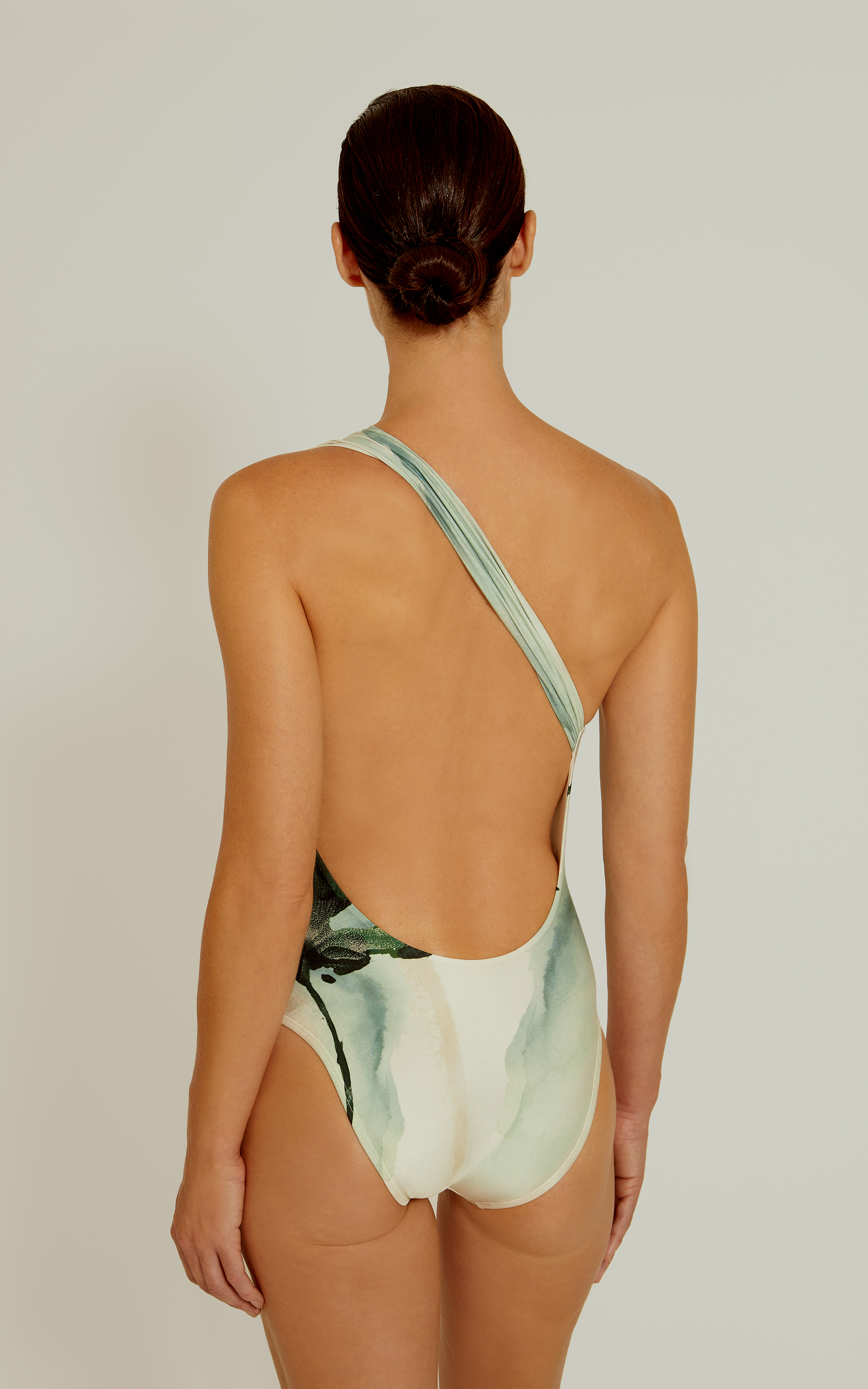 Zaire Draped One Shoulder One Piece