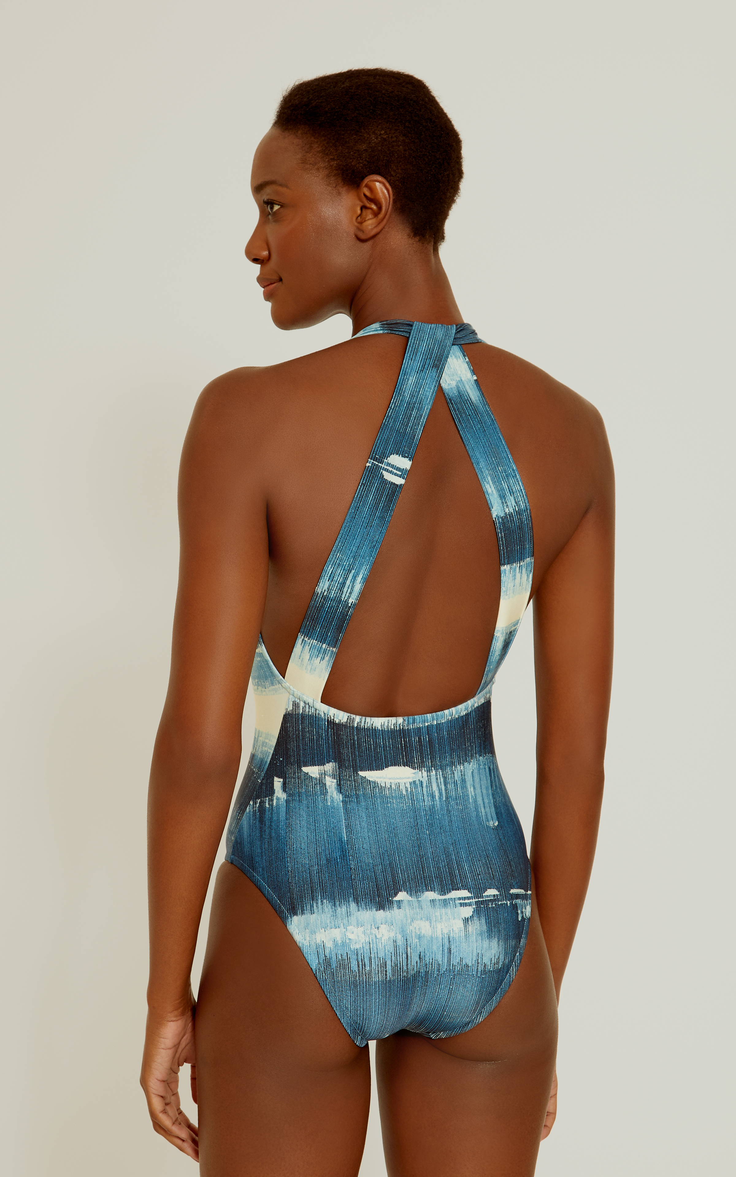 Lazuli Deep V Back Strap One Piece