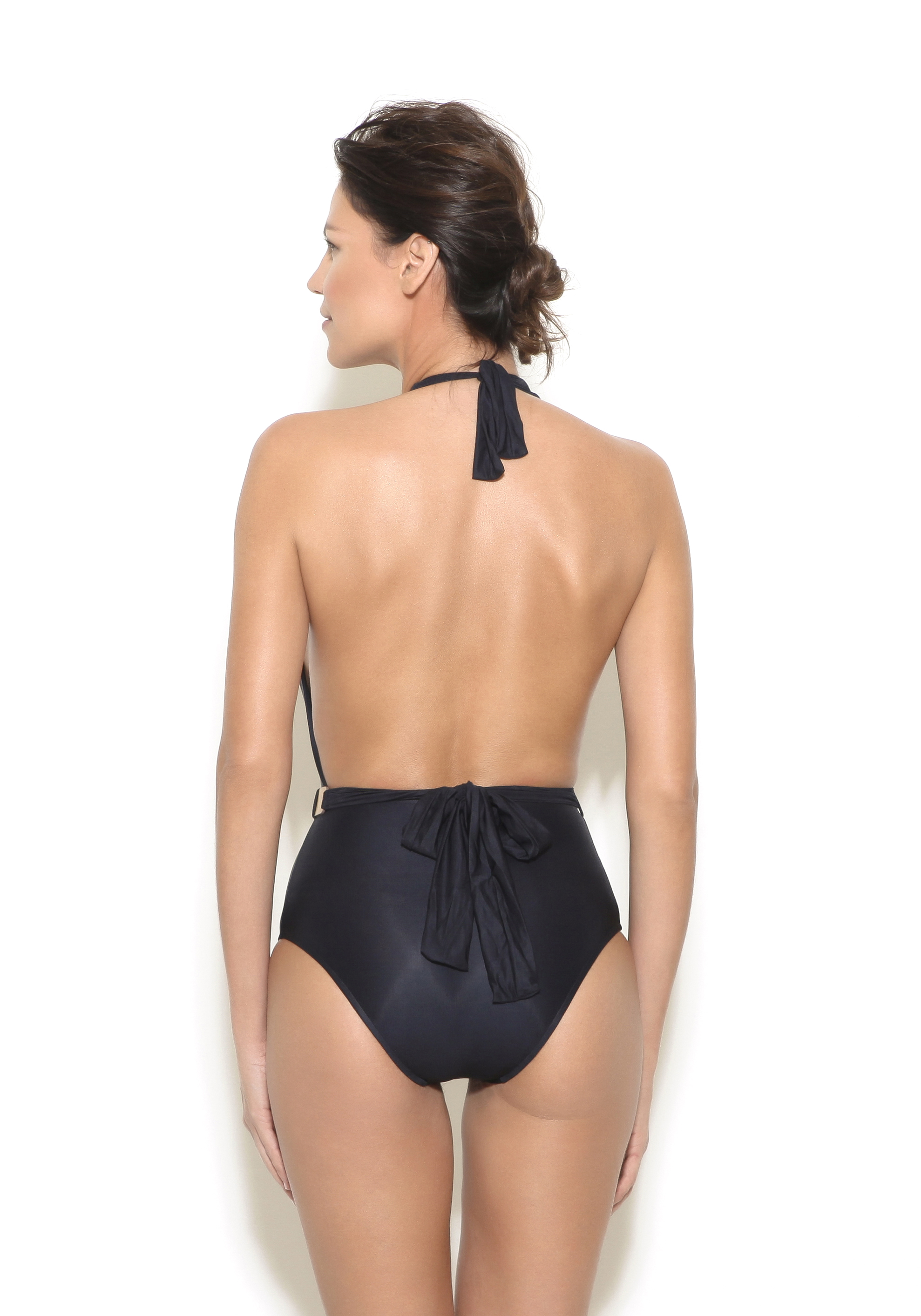 Black Belted One Piece 