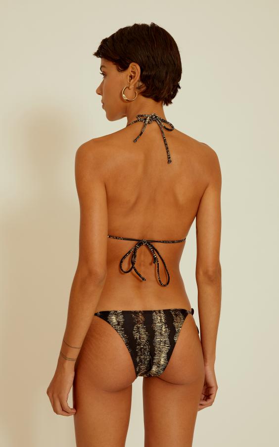 Gold Rush String Halter Bikini