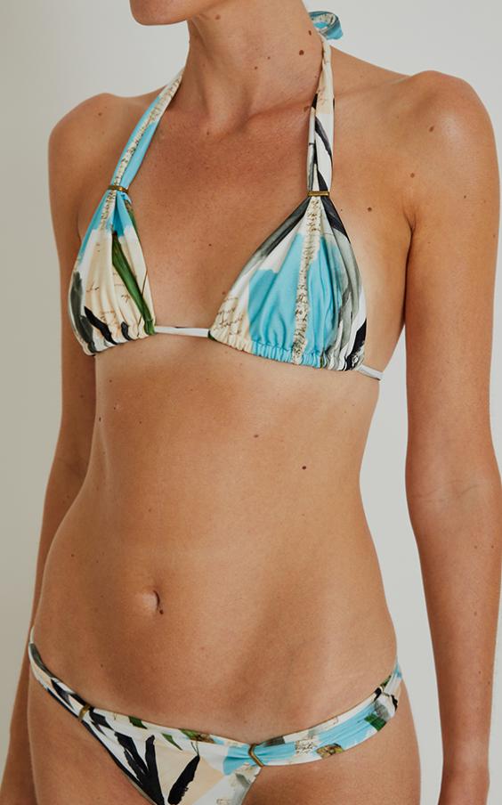 Parchment Adjustable Halter Bikini