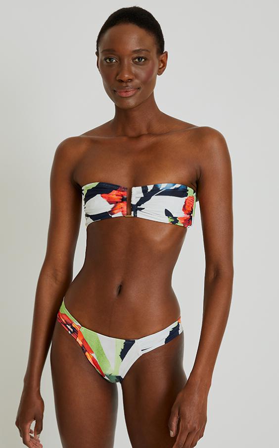 Buzios Drop Bandeau Draped Bikini