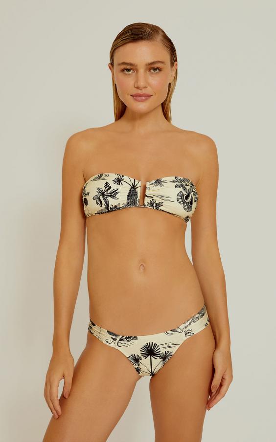 Savannah Drop Bandeau Draped Bikini