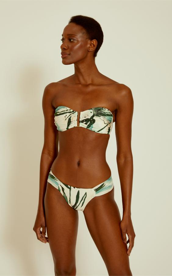 Zaire Drop Bandeau Draped Bikini