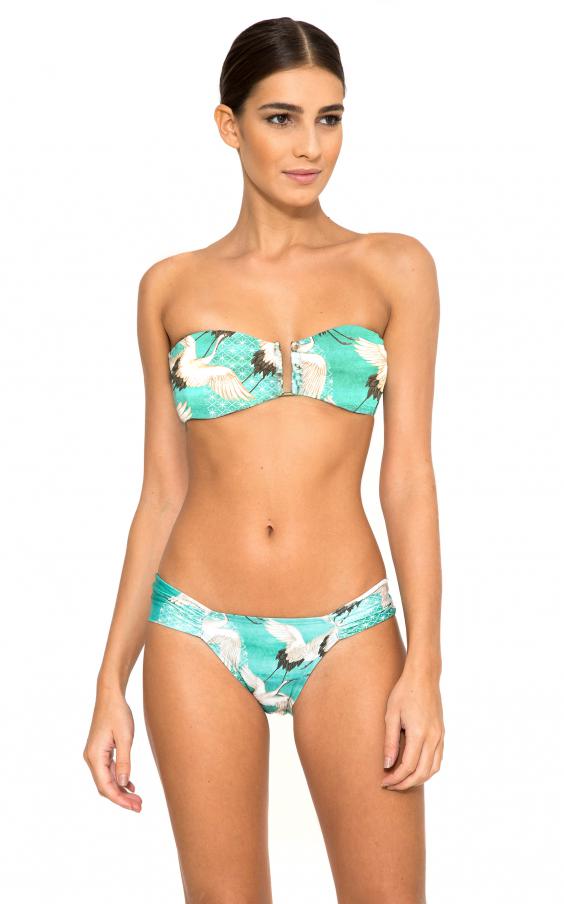 Naomi Drop Bandeau Draped Bikini