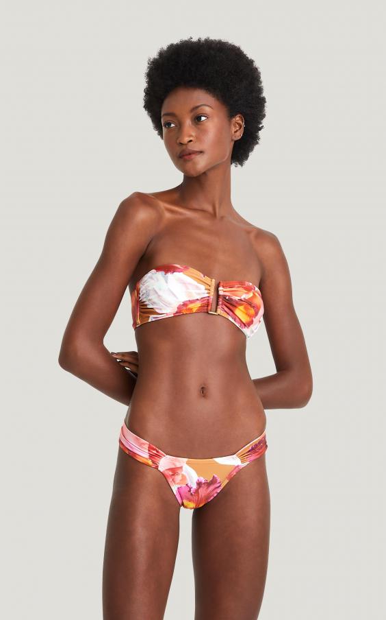 Cattleya Drop Bandeau Draped Bikini