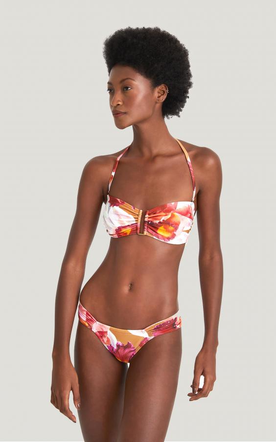 Cattleya Drop Bandeau Draped Bikini